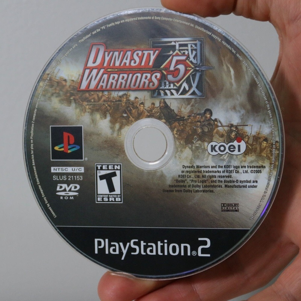 Dynasty Warriors 5 (Sony PlayStation 2, 2006) PS2 - Disc Only & Tested!​​